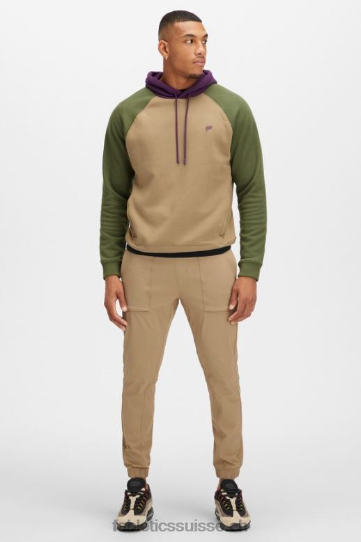 Hommes le sweat à capuche incontournable 192 B0B6R3683 sergé foncé/multi mousse foncé Fabletics