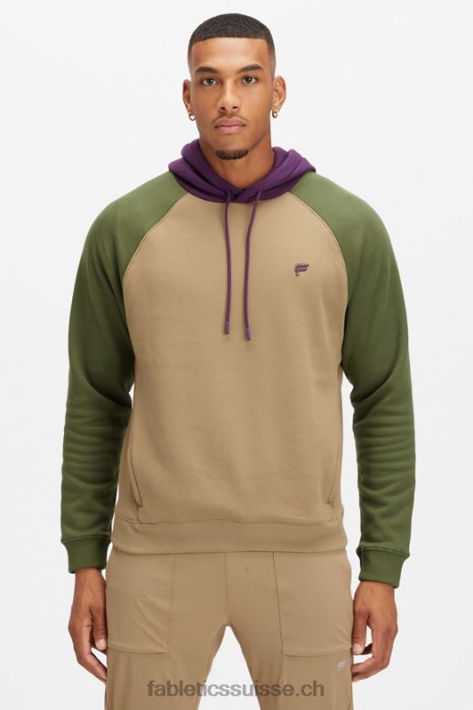 Hommes le sweat à capuche incontournable 192 B0B6R3683 sergé foncé/multi mousse foncé Fabletics