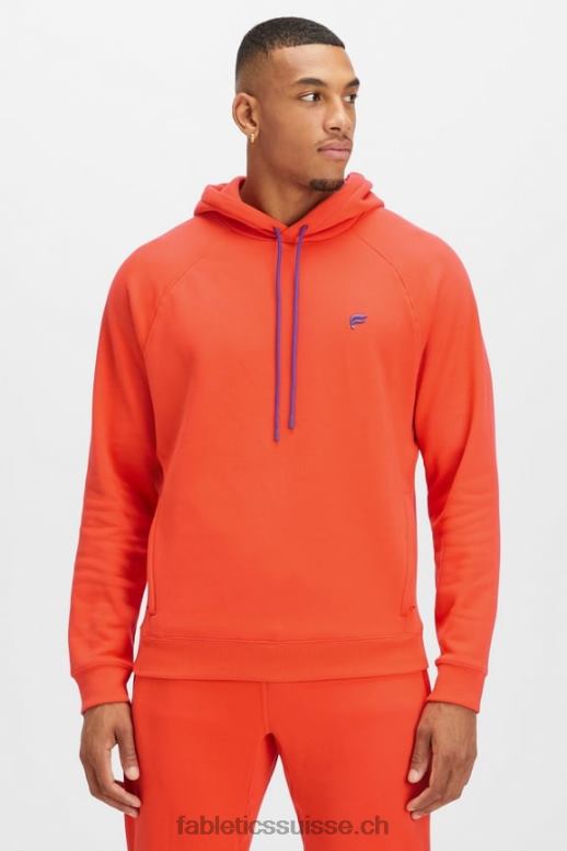 Hommes le sweat à capuche incontournable 193 B0B6R3689 flamme brillante Fabletics
