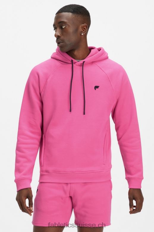 Hommes le sweat à capuche incontournable 193 B0B6R3690 rose sauvage Fabletics