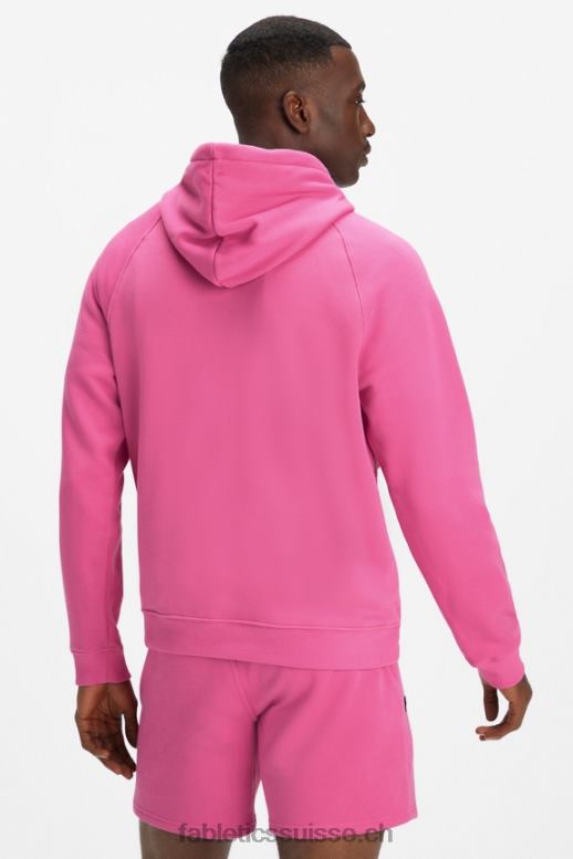 Hommes le sweat à capuche incontournable 193 B0B6R3690 rose sauvage Fabletics