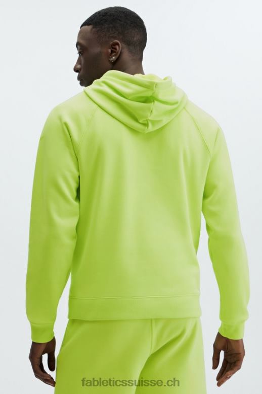 Hommes le sweat à capuche incontournable 193 B0B6R3691 citron vert vif Fabletics