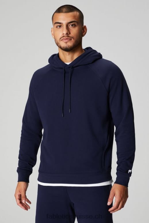 Hommes le sweat à capuche léger incontournable B0B6R3652 bleu marine profond Fabletics