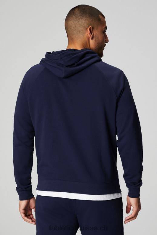Hommes le sweat à capuche léger incontournable B0B6R3652 bleu marine profond Fabletics