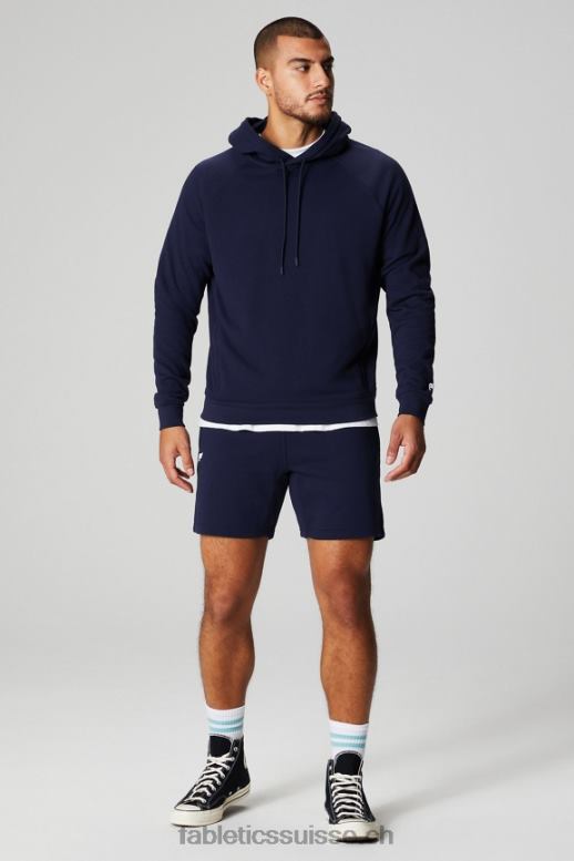 Hommes le sweat à capuche léger incontournable B0B6R3652 bleu marine profond Fabletics