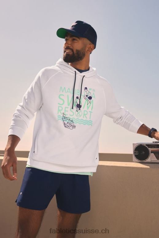 Hommes le sweat à capuche léger incontournable B0B6R3653 station balnéaire Fabletics