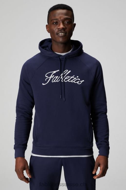 Hommes le sweat à capuche léger incontournable B0B6R3654 chaîne marine profonde Fabletics