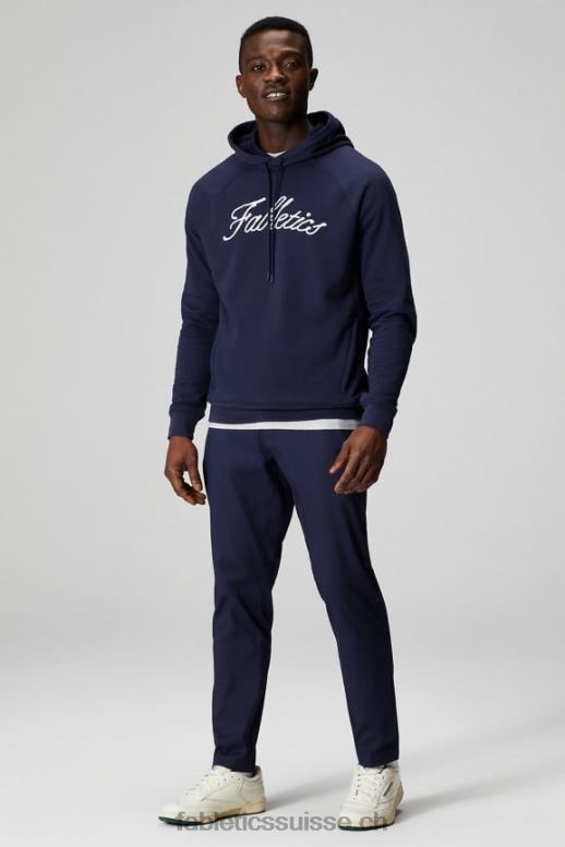 Hommes le sweat à capuche léger incontournable B0B6R3654 chaîne marine profonde Fabletics