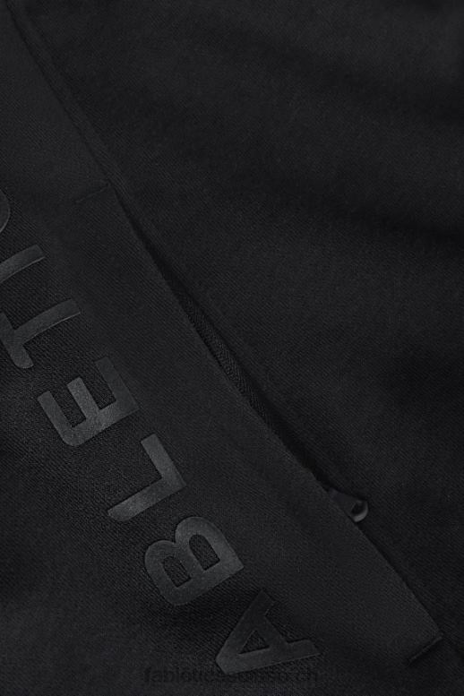 Hommes le sweat à capuche léger incontournable B0B6R3658 noir Fabletics