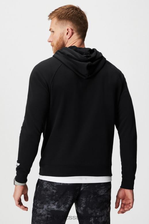 Hommes le sweat à capuche léger incontournable B0B6R3660 noir Fabletics