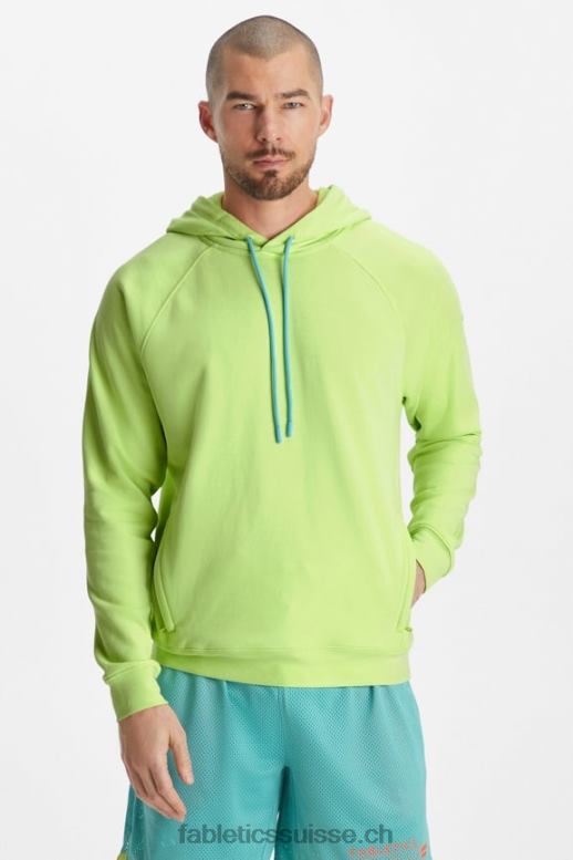 Hommes le sweat à capuche léger incontournable B0B6R3662 chaux fanée Fabletics