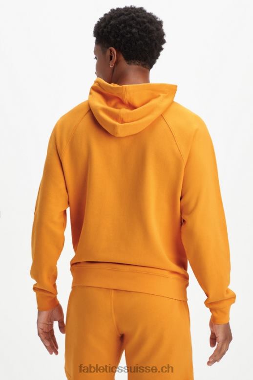Hommes le sweat à capuche léger incontournable B0B6R3664 ocre doré Fabletics