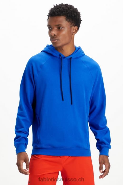Hommes le sweat à capuche léger incontournable B0B6R3665 bleu de course Fabletics