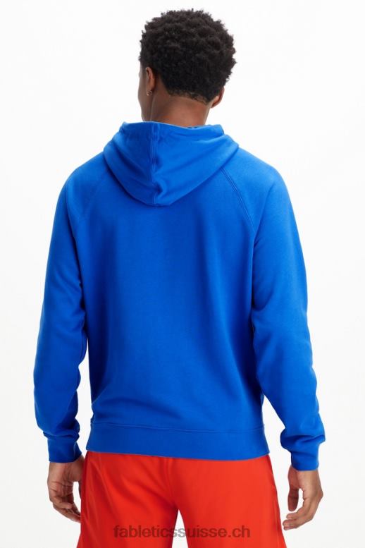 Hommes le sweat à capuche léger incontournable B0B6R3665 bleu de course Fabletics