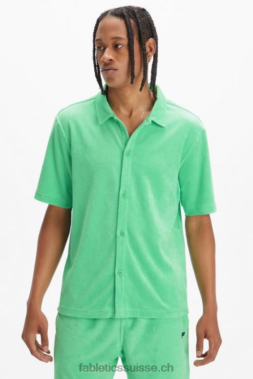 Hommes l'île boutonnée en éponge B0B6R3559 eau tropicale Fabletics