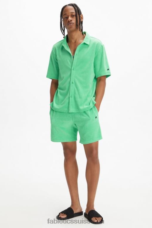 Hommes l\'île boutonnée en éponge B0B6R3559 eau tropicale Fabletics