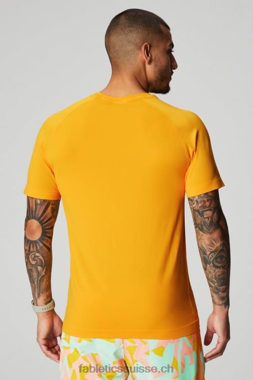 Hommes le jour de la formation tee 175 B0B6R3462 Coucher de soleil jaune Fabletics