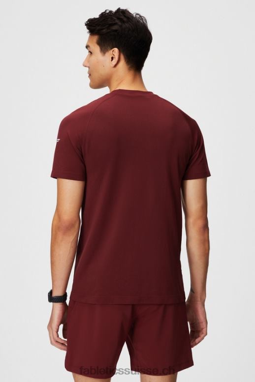 Hommes le jour de la formation tee 177 B0B6R3473 rouge adrénaline deux tons f Fabletics