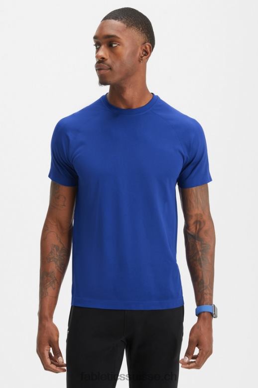 Hommes le jour de la formation tee 177 B0B6R3475 bleu français Fabletics