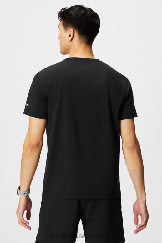 Hommes le t-shirt à poche 24-7 B0B6R3448 noir Fabletics