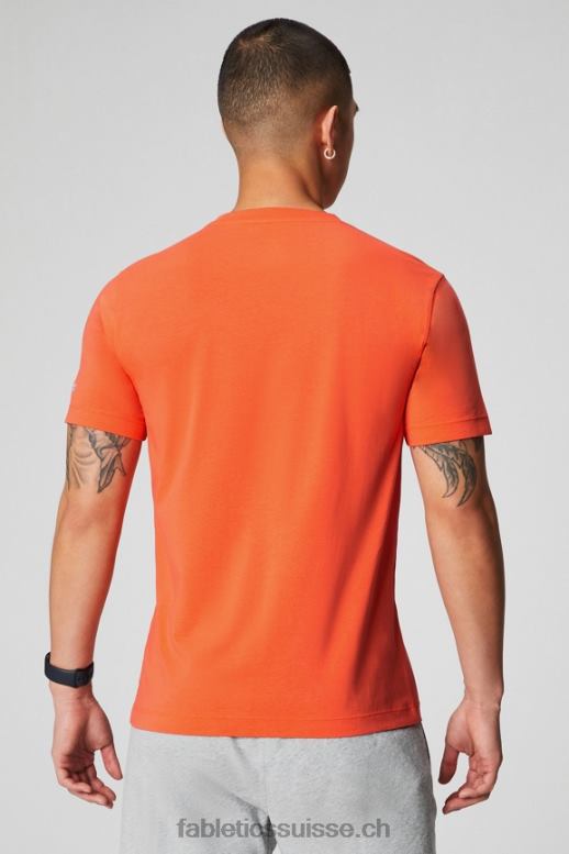 Hommes le t-shirt à poche 24-7 B0B6R3449 orange passion Fabletics