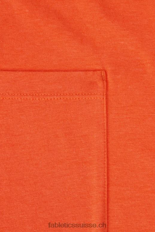 Hommes le t-shirt à poche 24-7 B0B6R3449 orange passion Fabletics