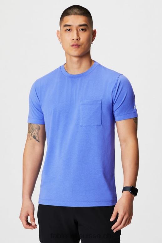 Hommes le t-shirt à poche 24-7 B0B6R3450 punch pervenche Fabletics