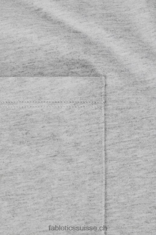 Hommes le t-shirt à poche 24-7 B0B6R3454 gris chiné classique Fabletics