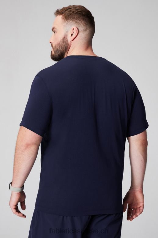 Hommes le t-shirt à poche 24-7 B0B6R3456 bleu marine profond Fabletics
