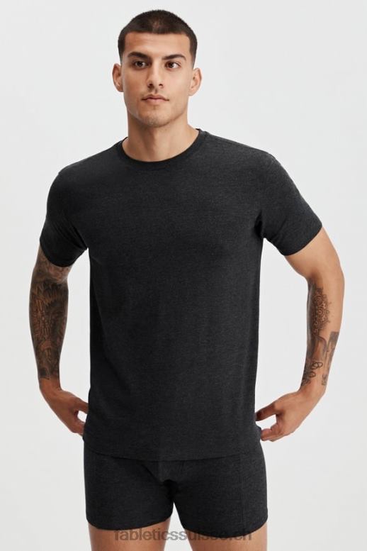 Hommes le t-shirt restoreknit B0B6R3554 noir Fabletics