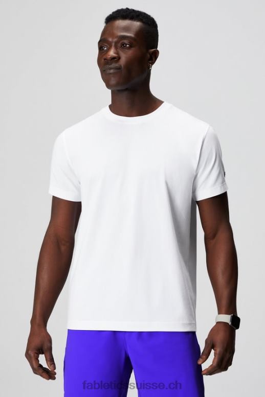 Hommes le tee 24-7 182 B0B6R3508 blanc classique Fabletics
