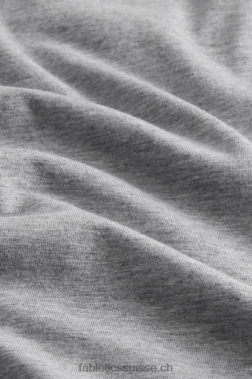 Hommes le tee 24-7 183 B0B6R3516 gris chiné classique Fabletics