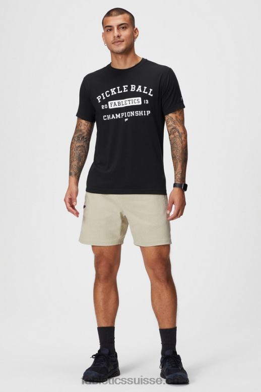 Hommes le tee 24-7 185 B0B6R3544 champion du pb noir Fabletics