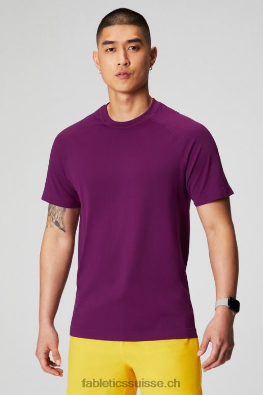 Hommes le tee de la journée d'entraînement 174 B0B6R3458 aubergine Fabletics