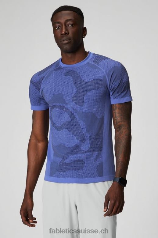 Hommes le tee de la journée d'entraînement 174 B0B6R3459 punch pervenche vagues d'été Fabletics