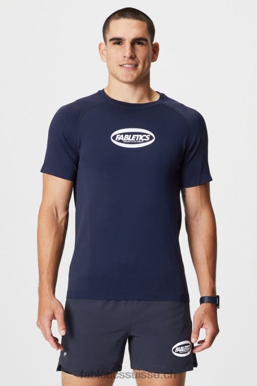 Hommes le tee de la journée d'entraînement 174 B0B6R3461 ovale marine Fabletics