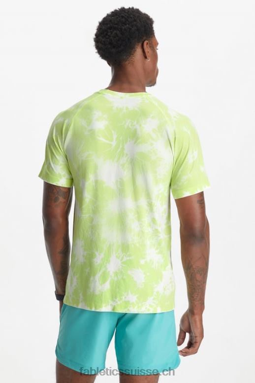 Hommes le tee de la journée d\'entraînement 179 B0B6R3486 teinture à la chaux délavée Fabletics
