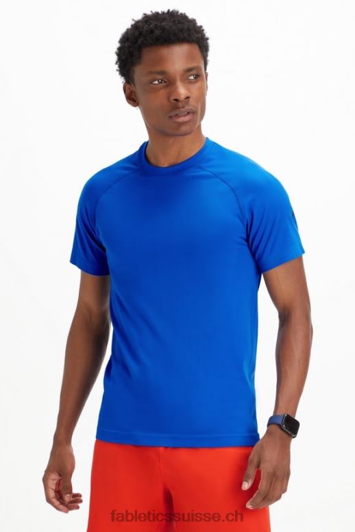 Hommes le tee de la journée d'entraînement 180 B0B6R3488 bleu de course Fabletics