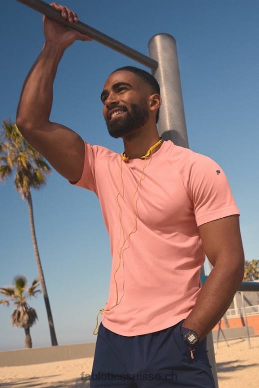 Hommes le tee de la journée d'entraînement 185 B0B6R3547 baiser de pêche Fabletics