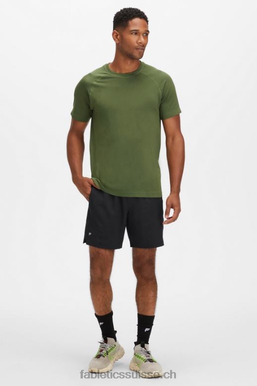Hommes le tee de la journée d\'entraînement 186 B0B6R3550 mousse noire Fabletics