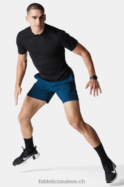 Hommes le tee de la première rangée B0B6R3552 noir Fabletics