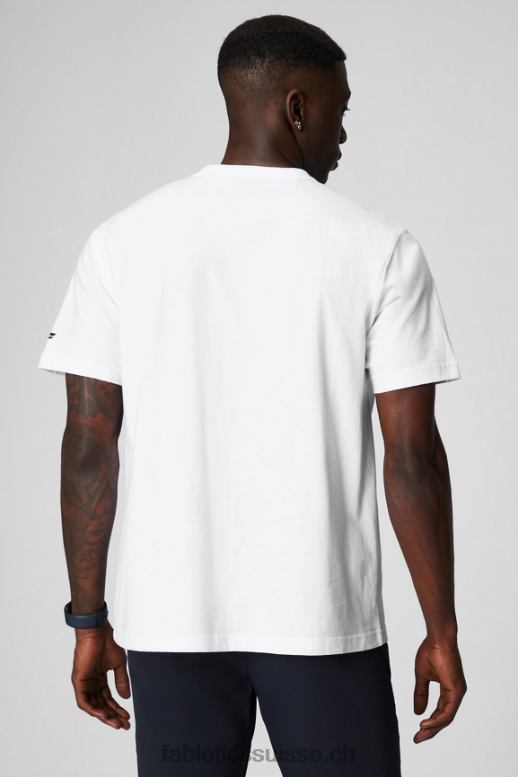 Hommes le tee-shirt r&r B0B6R3520 blanc classique f multi Fabletics