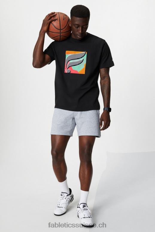 Hommes le tee-shirt r&r B0B6R3521 noir multi f Fabletics
