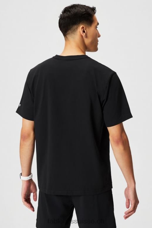 Hommes le tee-shirt r&r B0B6R3525 sport rapide noir Fabletics