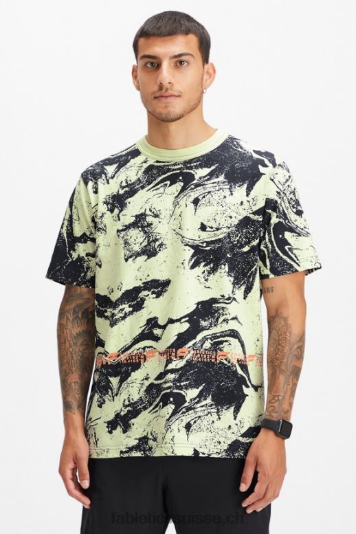 Hommes le tee-shirt r&r B0B6R3529 grain de sport lumineux Fabletics