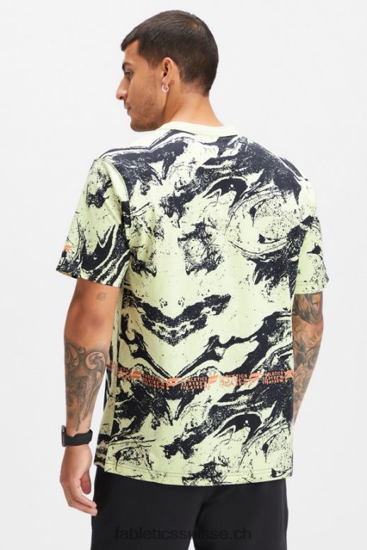 Hommes le tee-shirt r&r B0B6R3529 grain de sport lumineux Fabletics