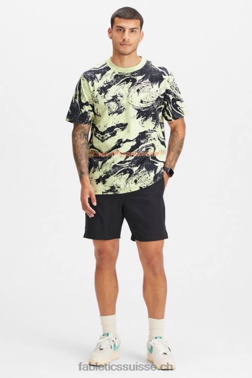 Hommes le tee-shirt r&r B0B6R3529 grain de sport lumineux Fabletics