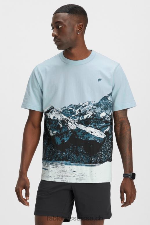Hommes le tee-shirt r&r B0B6R3531 au-delà du bord Fabletics