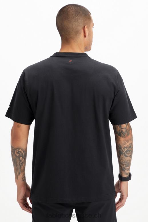 Hommes le tee-shirt r&r B0B6R3533 tous ensemble noirs Fabletics