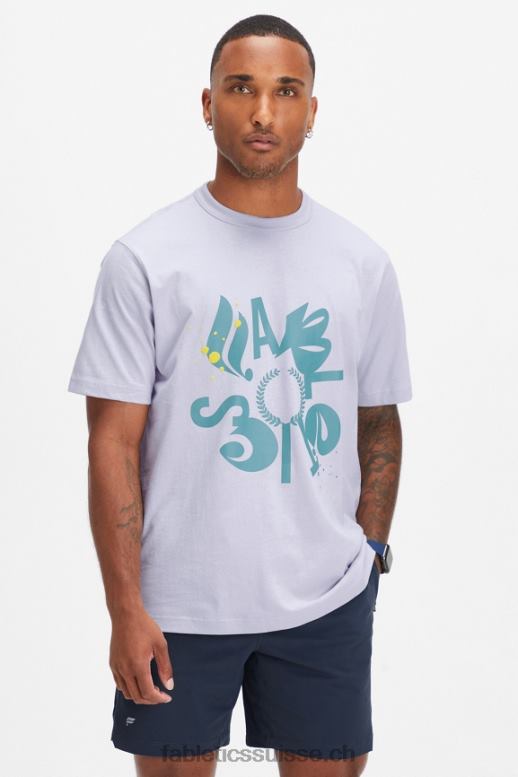Hommes le tee-shirt r&r B0B6R3556 brume lilas shreddin et ridin Fabletics